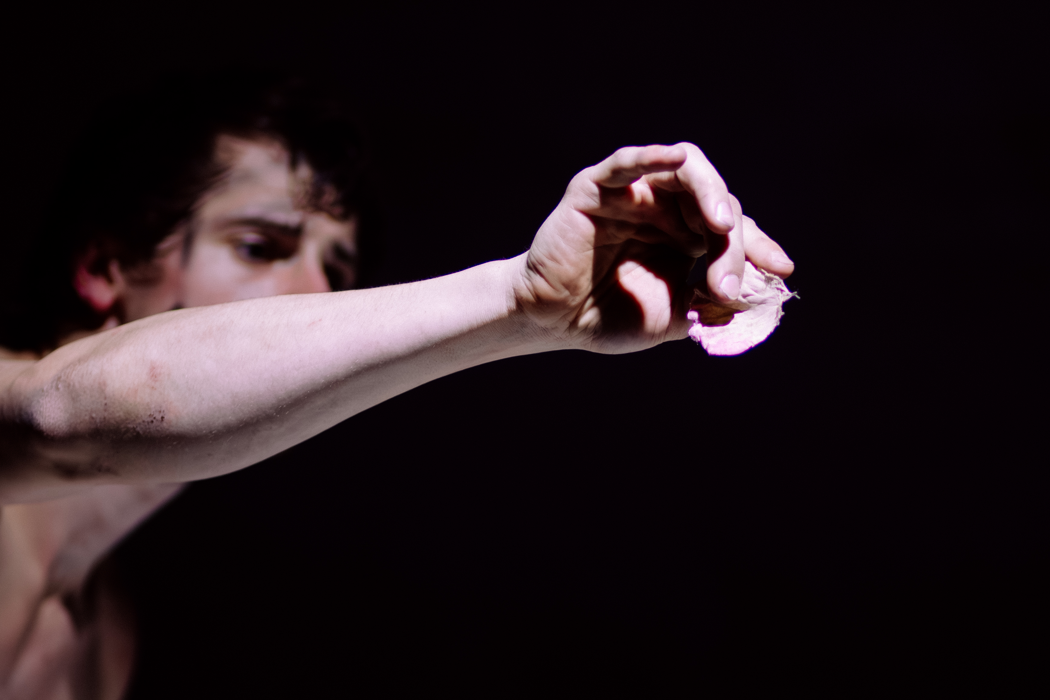 Close performance detail from BROKE'N; an odd Messiah