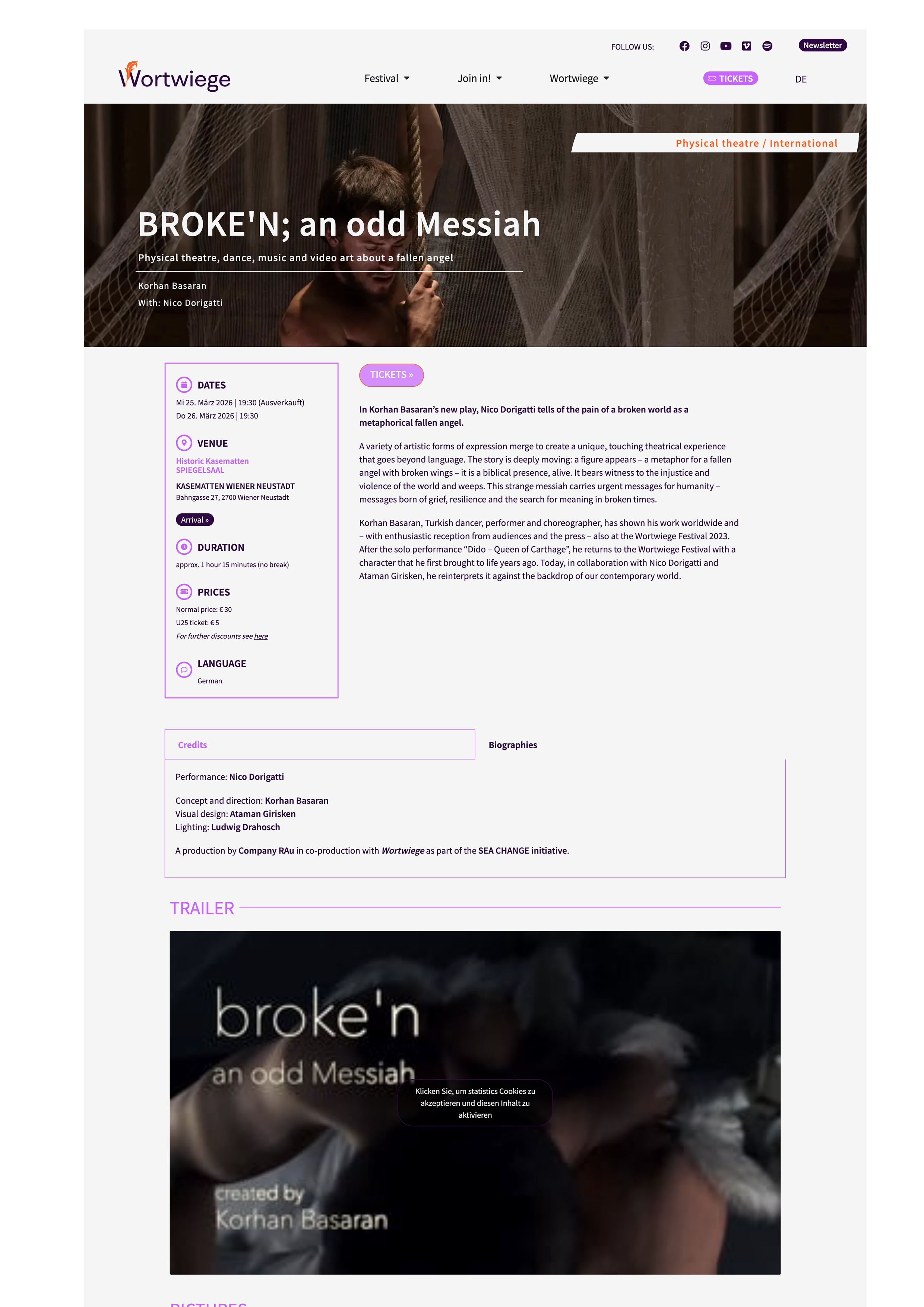 BROKE'N; an odd Messiah page capture