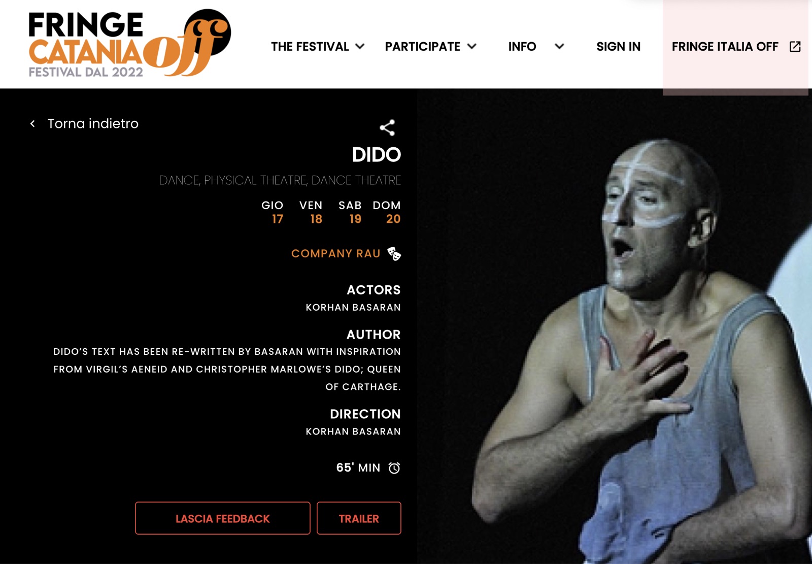 DIDO at Catania Off Festival