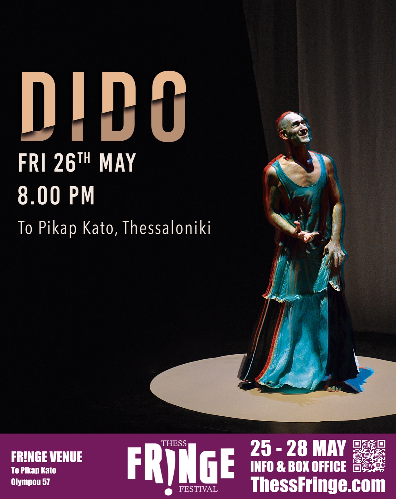 DIDO at Thess Fringe 2023 poster